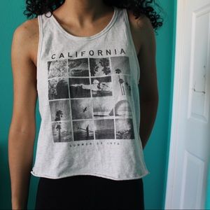 California collage tank top